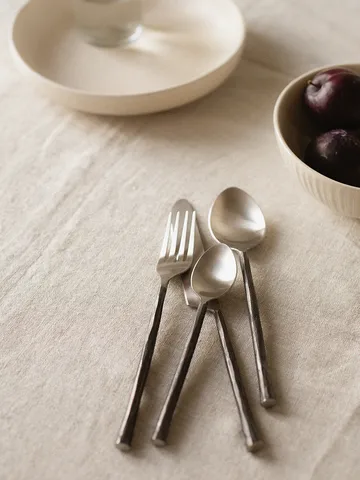 Steel cutlery set 4 pieces - Polished steel - Tell Me More