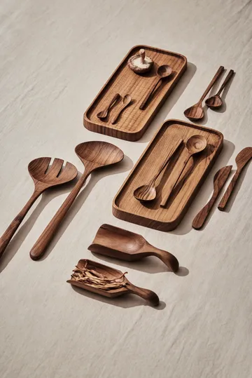 Teak butter knife 2-pack - Brown - Tell Me More