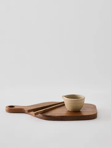 Teak chopsticks 1 set - Brown - Tell Me More