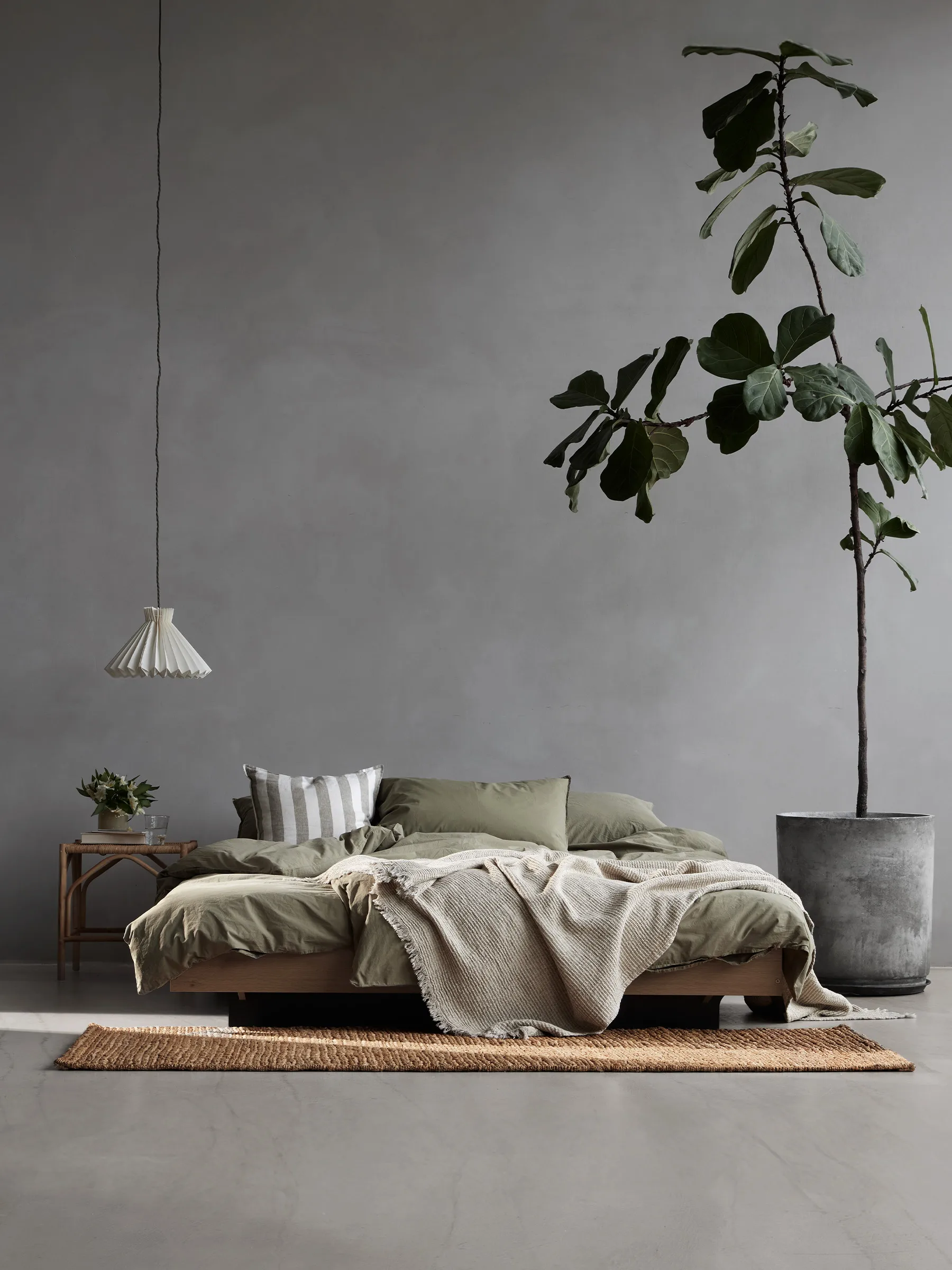 Tell Me More duvet cover cotton, Olive, 240x220 cm Tell Me More