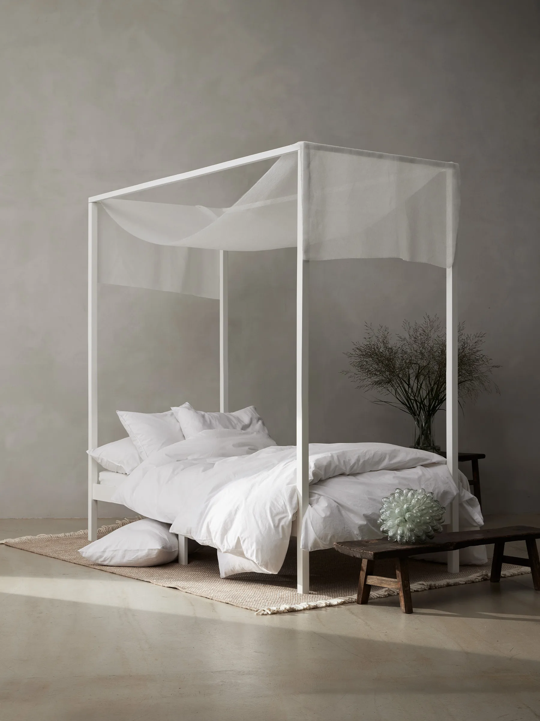 Tell Me More duvet cover cotton, White, 220x220 cm Tell Me More