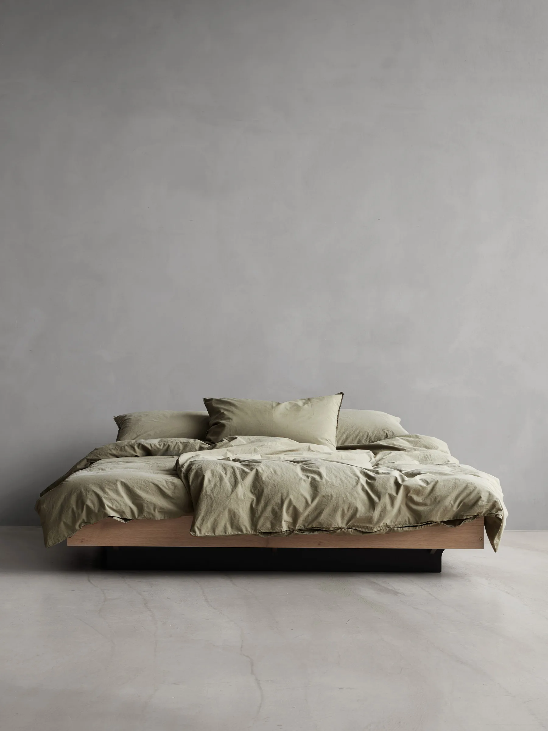 Tell Me More pillowcase cotton
, Olive, 50x60 cm Tell Me More