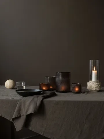 Travertine candle holder - 30 cm - Tell Me More