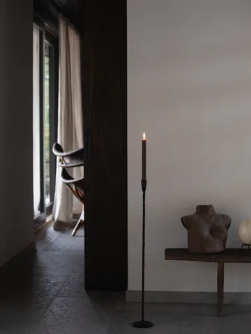 Twist floor candle holder 80 cm - Black - Tell Me More