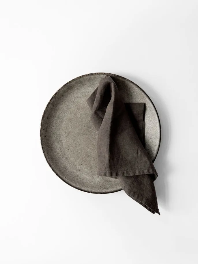 Washed linen napkin, Taupe Tell Me More