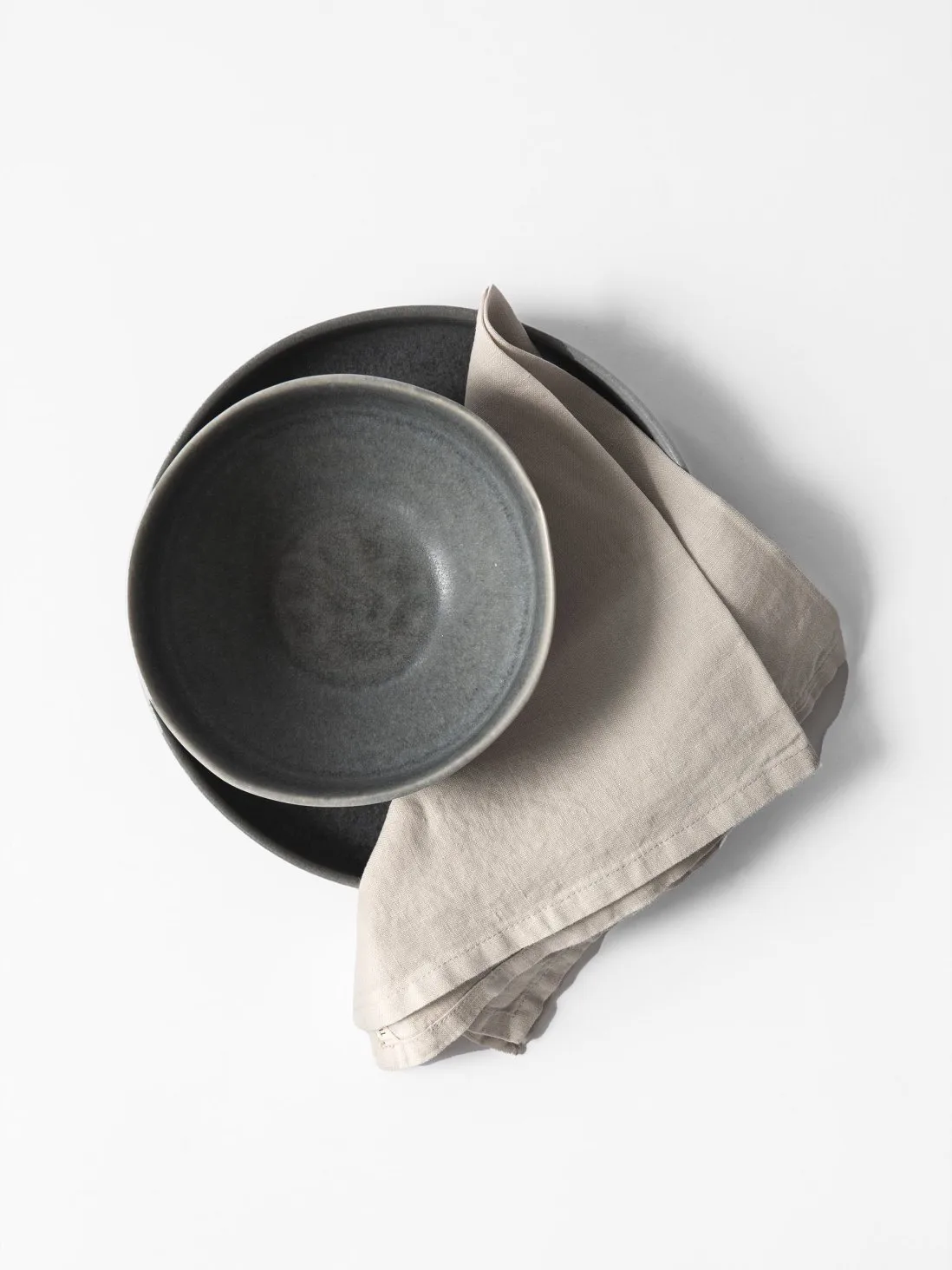 Washed linen napkin, Warm grey Tell Me More