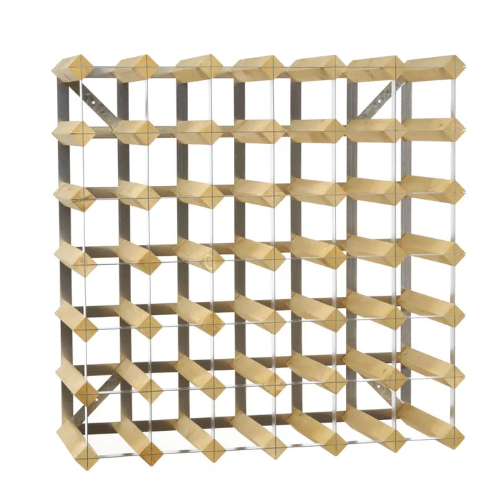 The Swedish Wine Rack Factory wine rack 42 bottles expandable - Light oak - The Swedish Wine Rack Factory