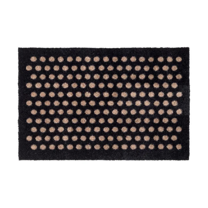 Dot doormat - Black-sand. 40x60 cm - tica copenhagen