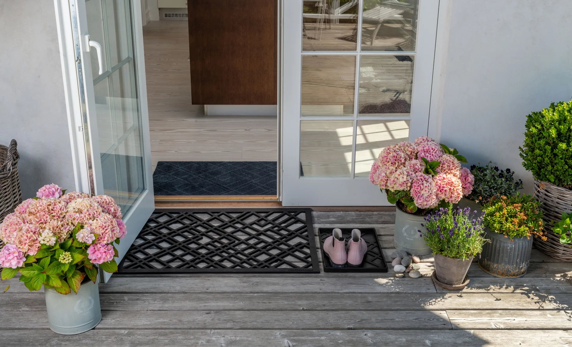 Lines rubber doormat, 60x90 cm tica copenhagen