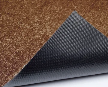Stripes doormat horizontal - Cognac-dark brown-black, 60x90 cm - tica copenhagen
