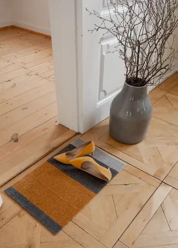 Stripes doormat horizontal - Dijon-brown-sand. 40x60 cm - tica copenhagen