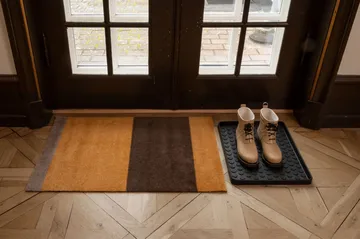 Stripes doormat horizontal - Dijon-brown-sand. 60x90 cm - tica copenhagen
