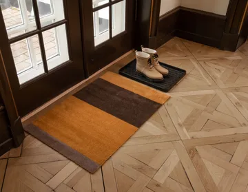 Stripes doormat horizontal - Dijon-brown-sand. 60x90 cm - tica copenhagen