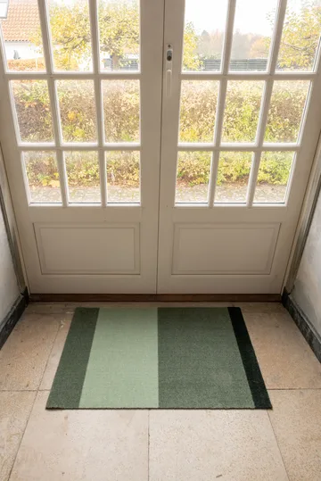 Stripes doormat horizontal - Green. 60x90 cm - tica copenhagen