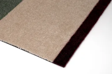 Stripes doormat horizontal - Green-ivory-bordeaux, 40x60 cm - tica copenhagen