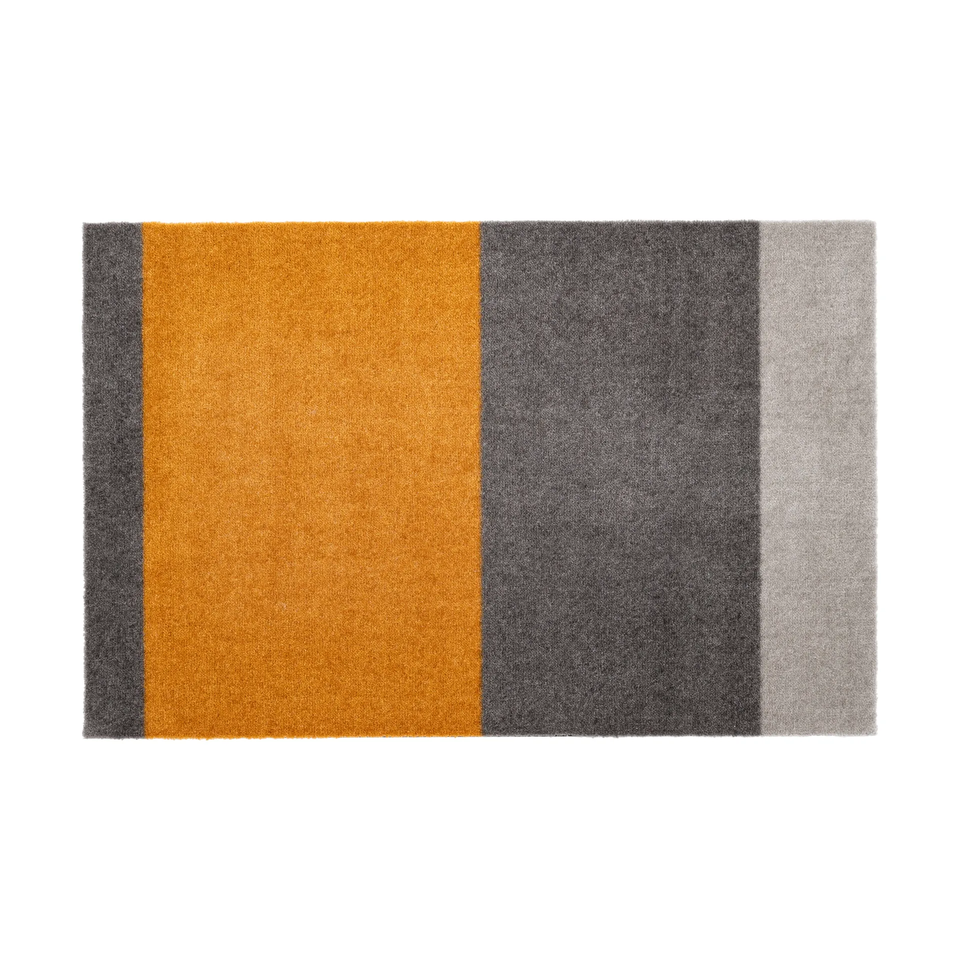Stripes doormat horizontal, Grey-grey-dijon. 60x90 cm tica copenhagen