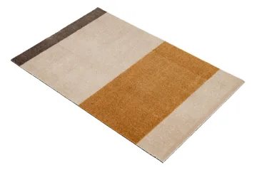 Stripes doormat horizontal - Ivory-dijon-brown. 60x90 cm - tica copenhagen