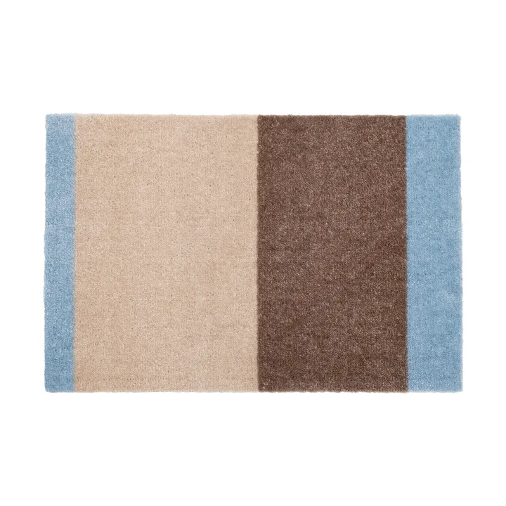 Stripes doormat horizontal - Ivory-sand-blue, 40x60 cm - tica copenhagen