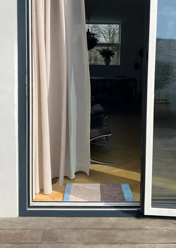 Stripes doormat horizontal - Ivory-sand-blue, 40x60 cm - tica copenhagen