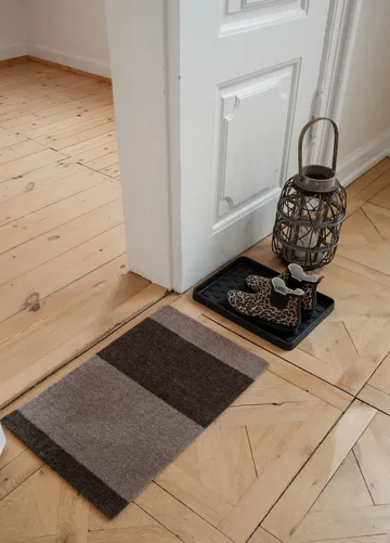 Stripes doormat horizontal - Sand-brown. 40x60 cm - tica copenhagen