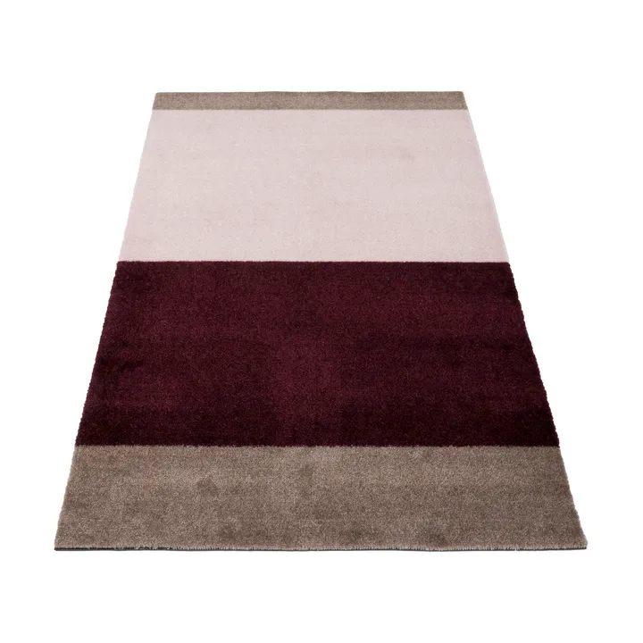 Stripes hallway rug horizontal - Bordeaux-rose-sand, 67x120 cm - tica copenhagen