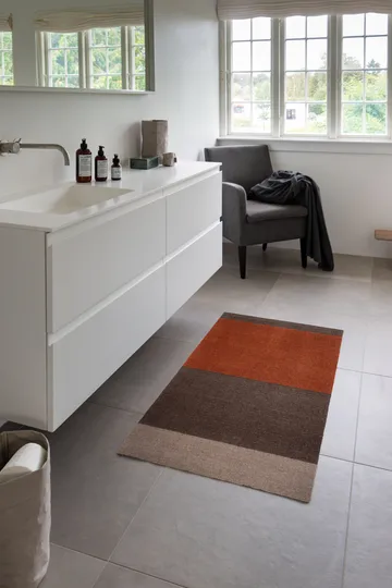 Stripes hallway rug horizontal - Brown-terracotta67x120 cm - tica copenhagen