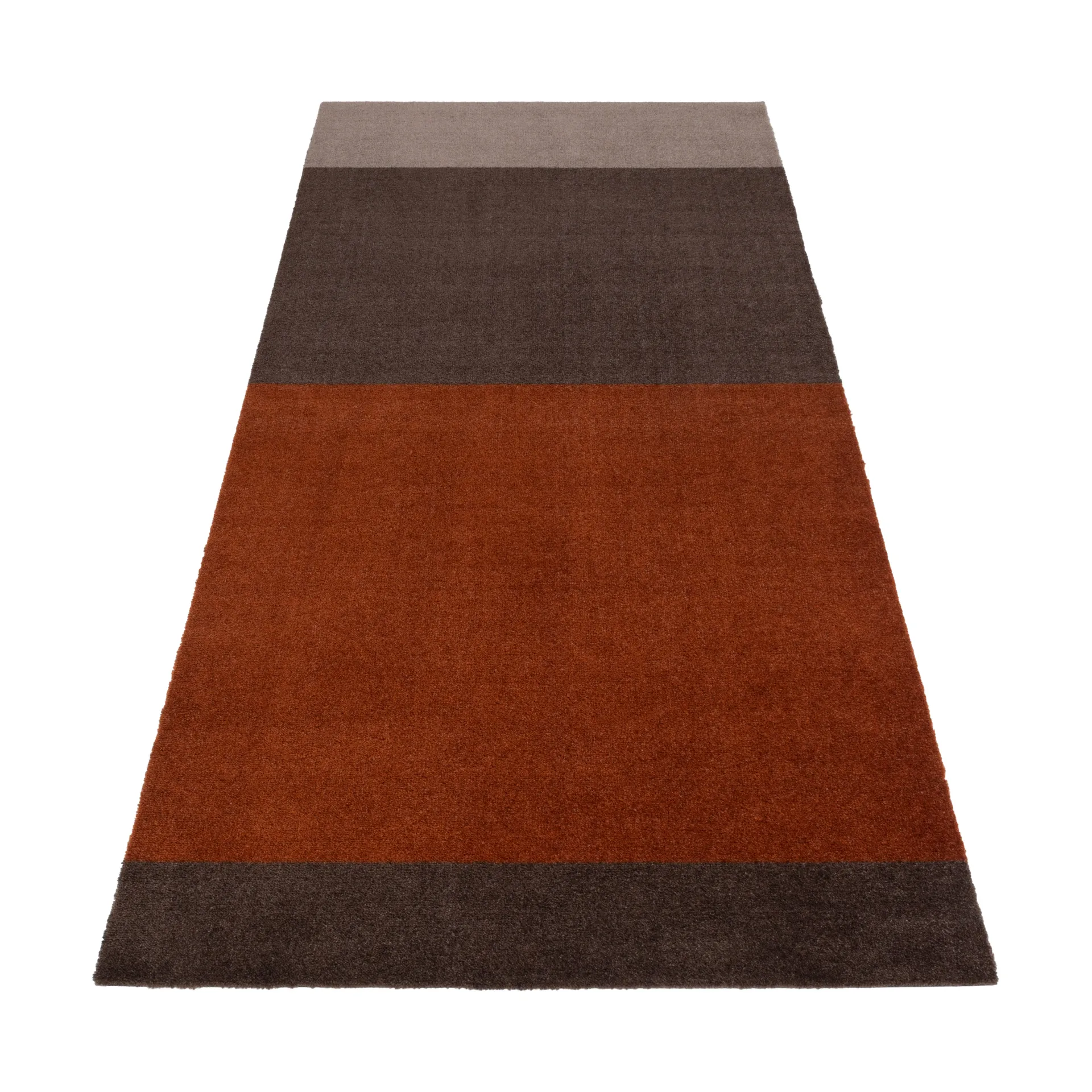 Stripes hallway rug horizontal, Brown-terracotta90x200 cm tica copenhagen