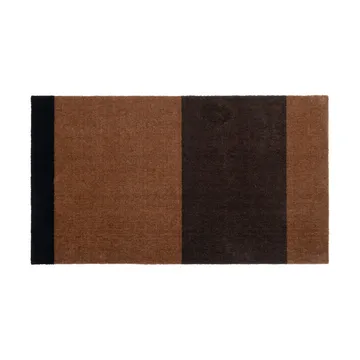Stripes hallway rug horizontal - Cognac-dark brown-black, 67x120 cm - tica copenhagen