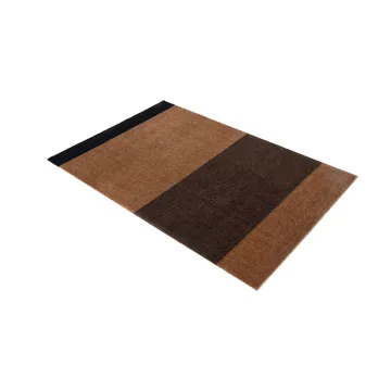 Stripes hallway rug horizontal - Cognac-dark brown-black, 90x130 cm - tica copenhagen