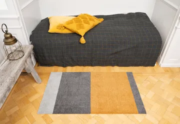 Stripes hallway rug horizontal - Grey-grey-dijon. 67x120 cm - tica copenhagen