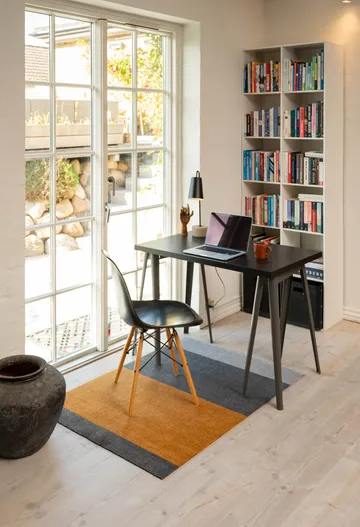 Stripes hallway rug horizontal - Grey-grey-dijon. 90x130 cm - tica copenhagen
