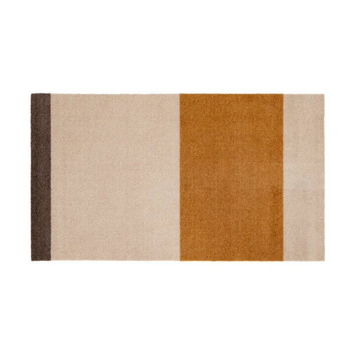 Stripes hallway rug horizontal - Ivory-dijon-brown. 67x120 cm - tica copenhagen