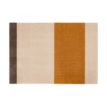 Stripes hallway rug horizontal - Ivory-dijon-brown. 90x130 cm - tica copenhagen