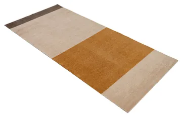 Stripes hallway rug horizontal - Ivory-dijon-brown. 90x200 cm - tica copenhagen