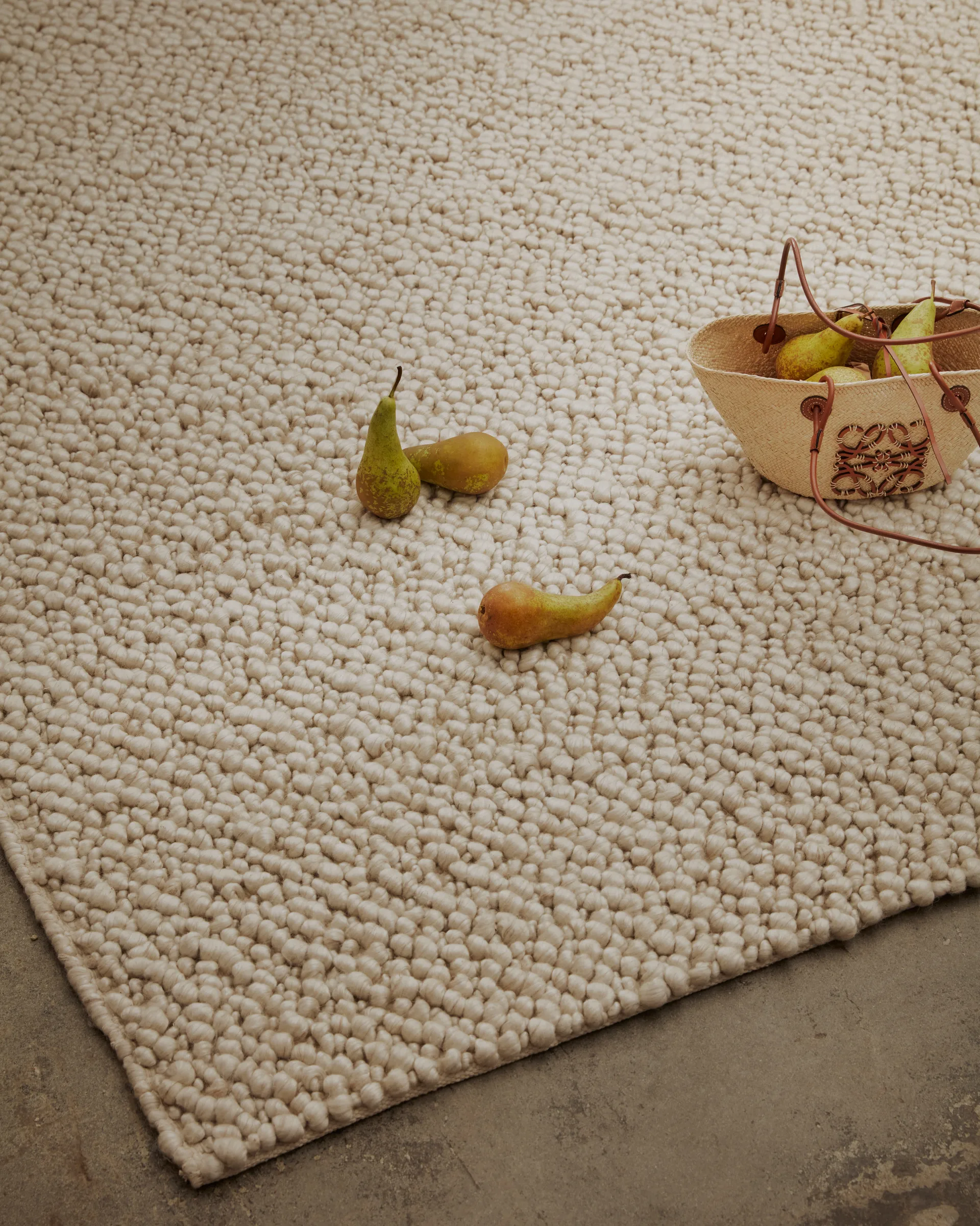 Andersdotter wool carpet 170x240 cm, Beige-offwhite Tinted