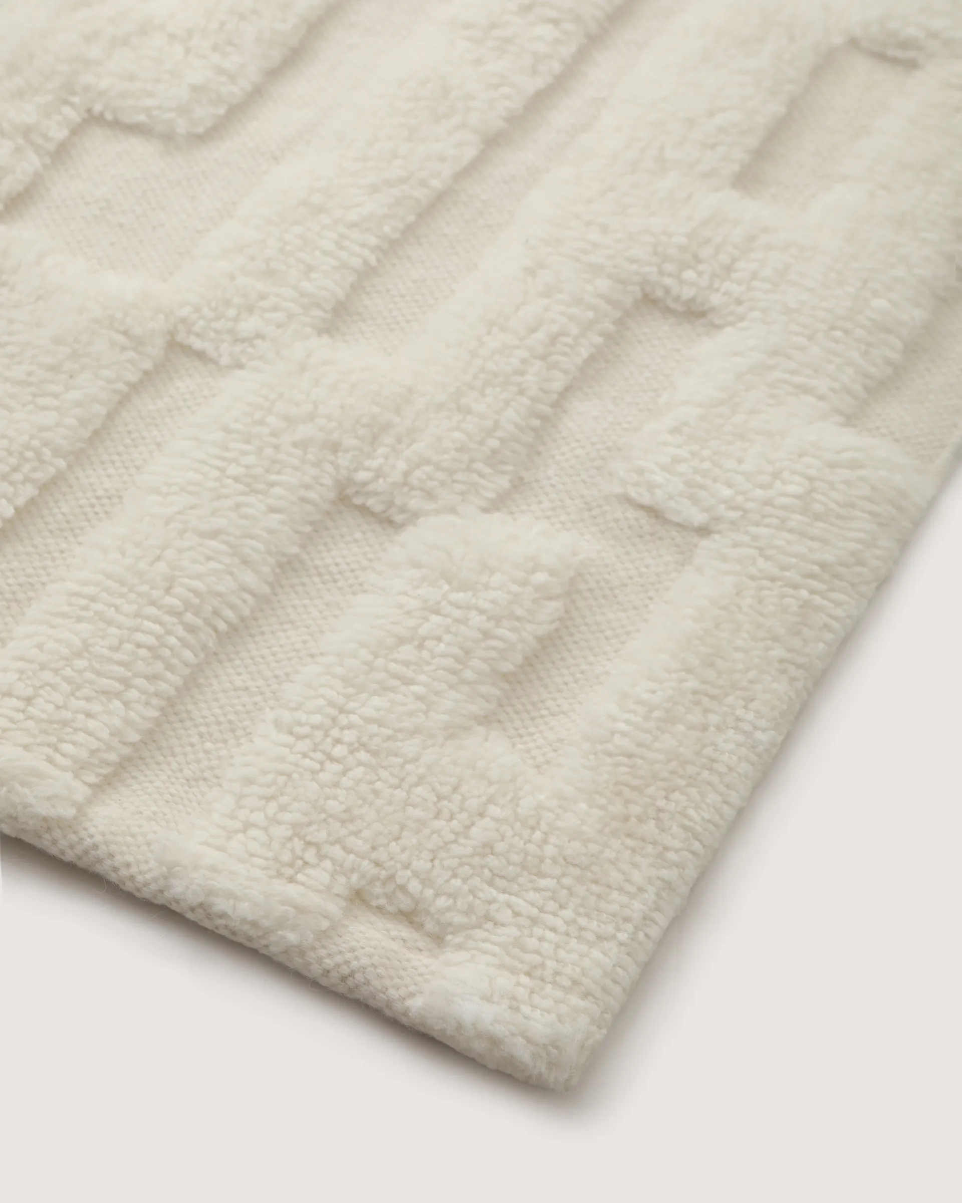 Bielke wool carpet 160x230 cm, Offwhite Tinted