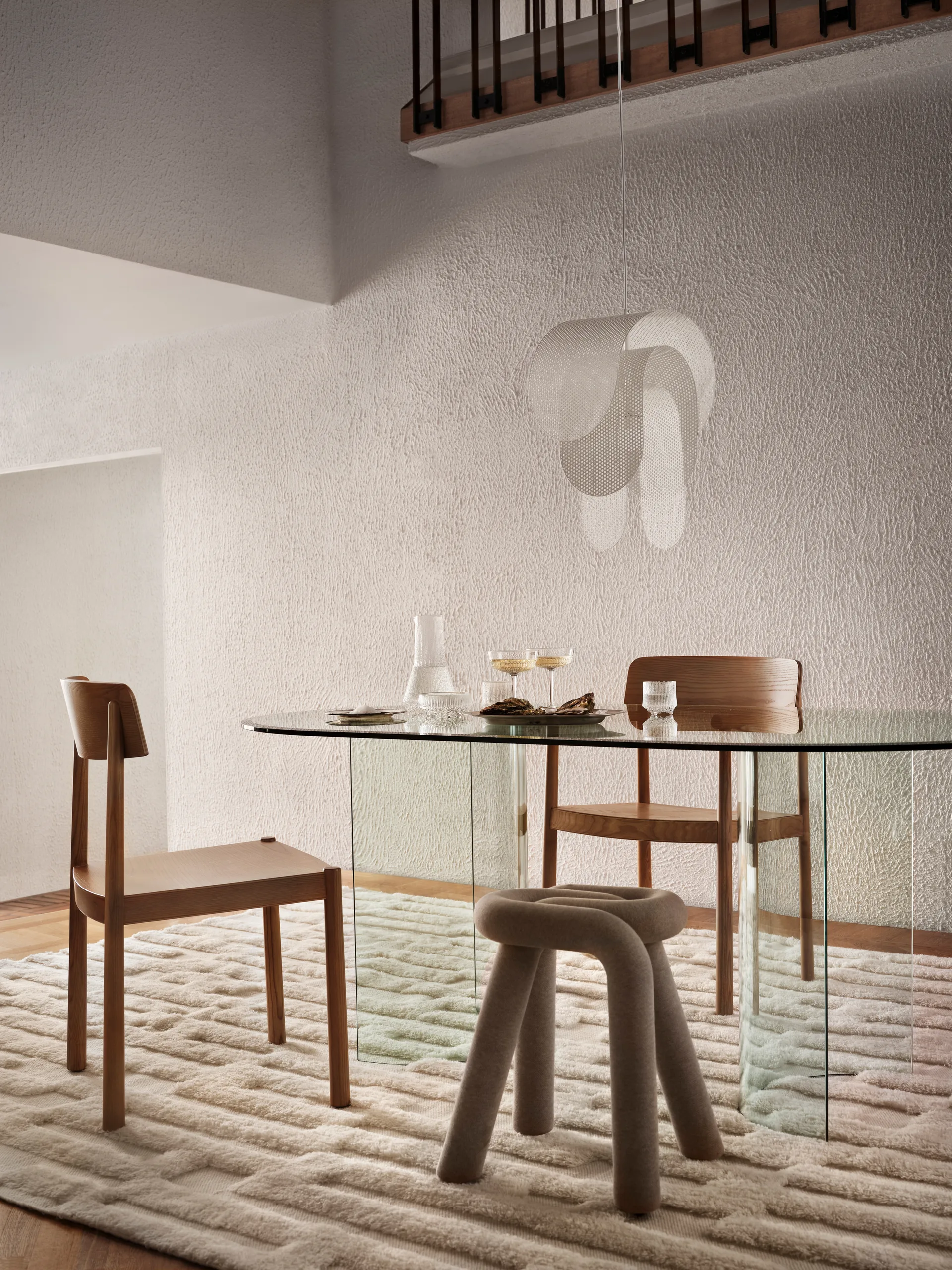 Bielke wool carpet 200x300 cm, Offwhite Tinted
