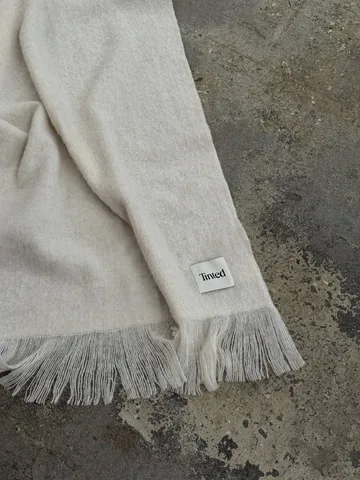 Fingal wool throw - Solid off white-natural, 130x170 cm - Tinted