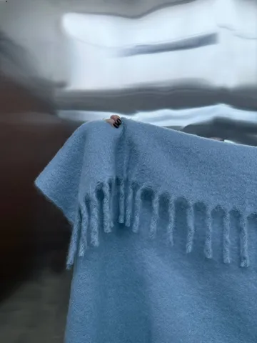 Fridh mohair throw - Blue, 130x170 cm - Tinted