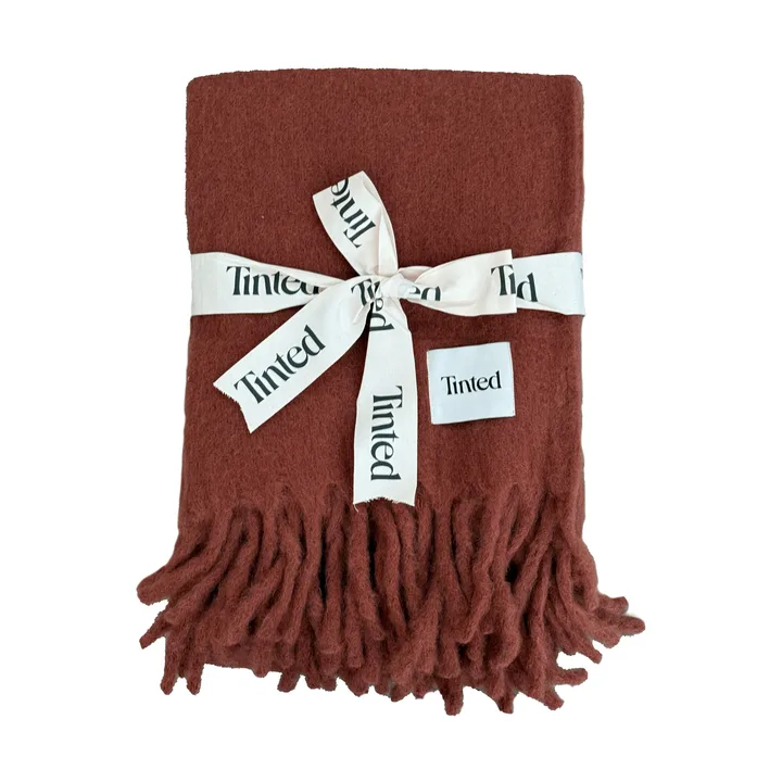 Fridh mohair throw - Rust, 130x170 cm - Tinted