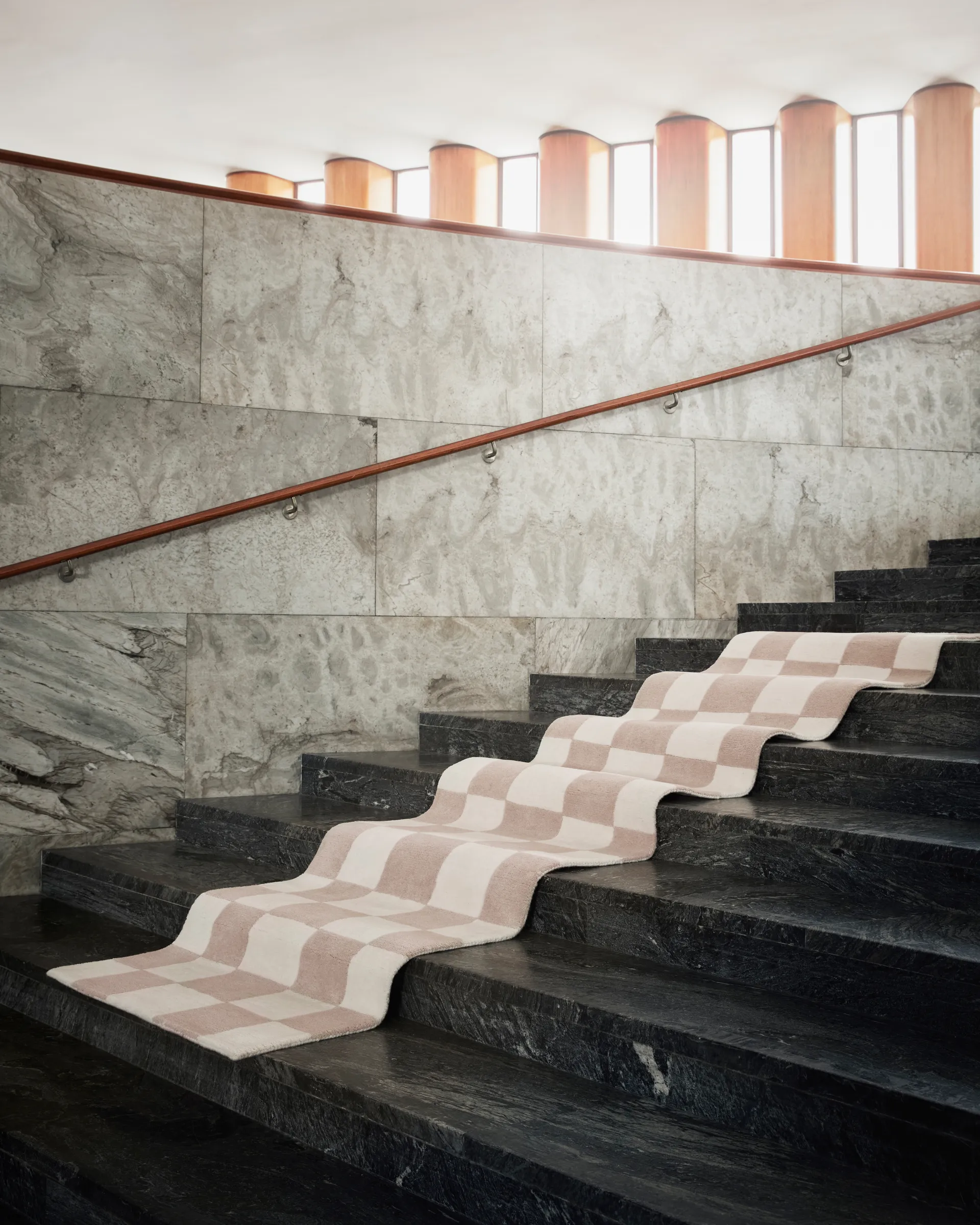 Hafstrom entrance rug wool 80x300 cm, Beige-white Tinted