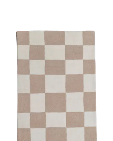 Hafstrom entrance rug wool 80x350 cm - Beige-white - Tinted