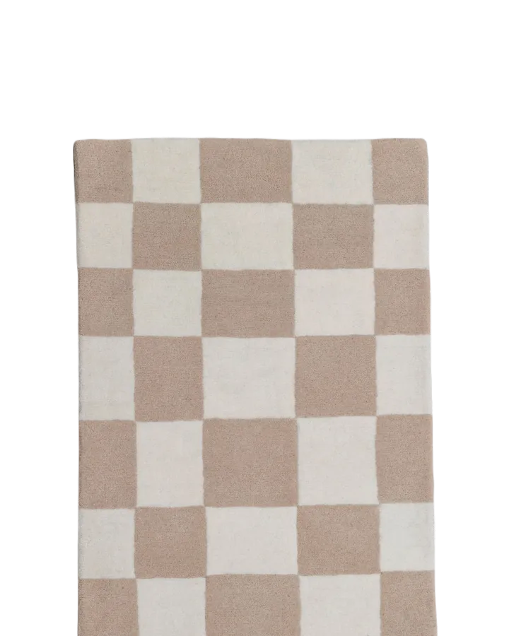 Hafstrom entrance rug wool 80x350 cm - Beige-white - Tinted