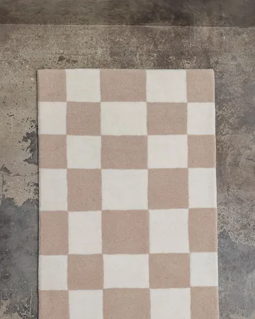 Hafstrom entrance rug wool 80x350 cm - Beige-white - Tinted