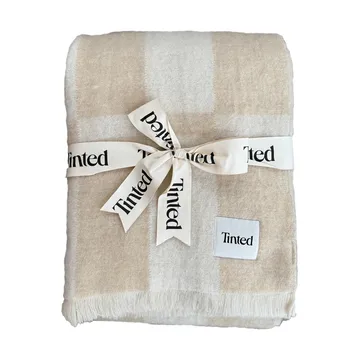 Hallin mohair throw - Beige-off white, 130x170 cm - Tinted