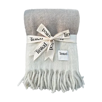 Hemple wool throw 130x170 cm - Beige-offwhite - Tinted