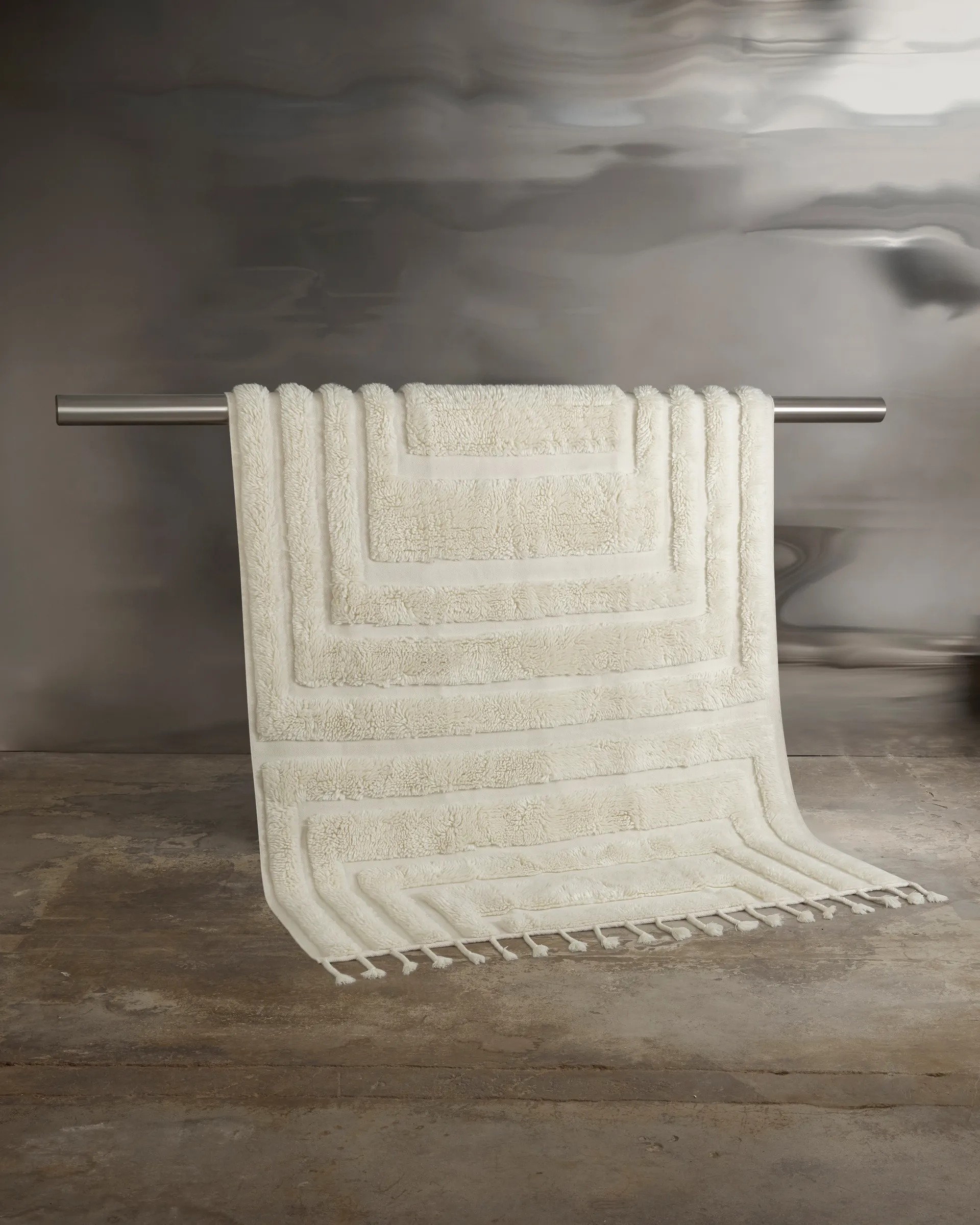 Kask wool carpet 170x240 cm, Offwhite Tinted