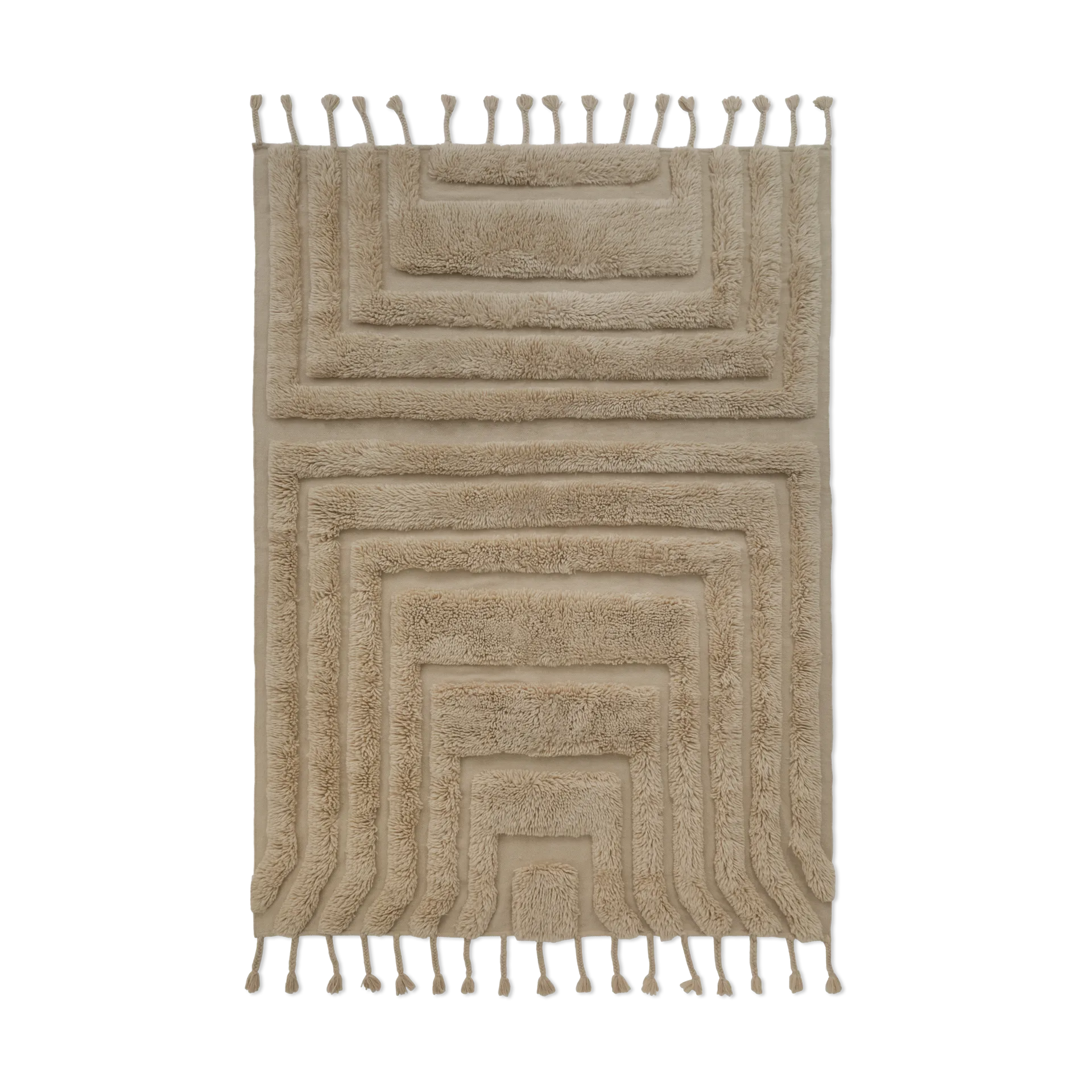 Kask wool carpet 250x350 cm, Beige Tinted