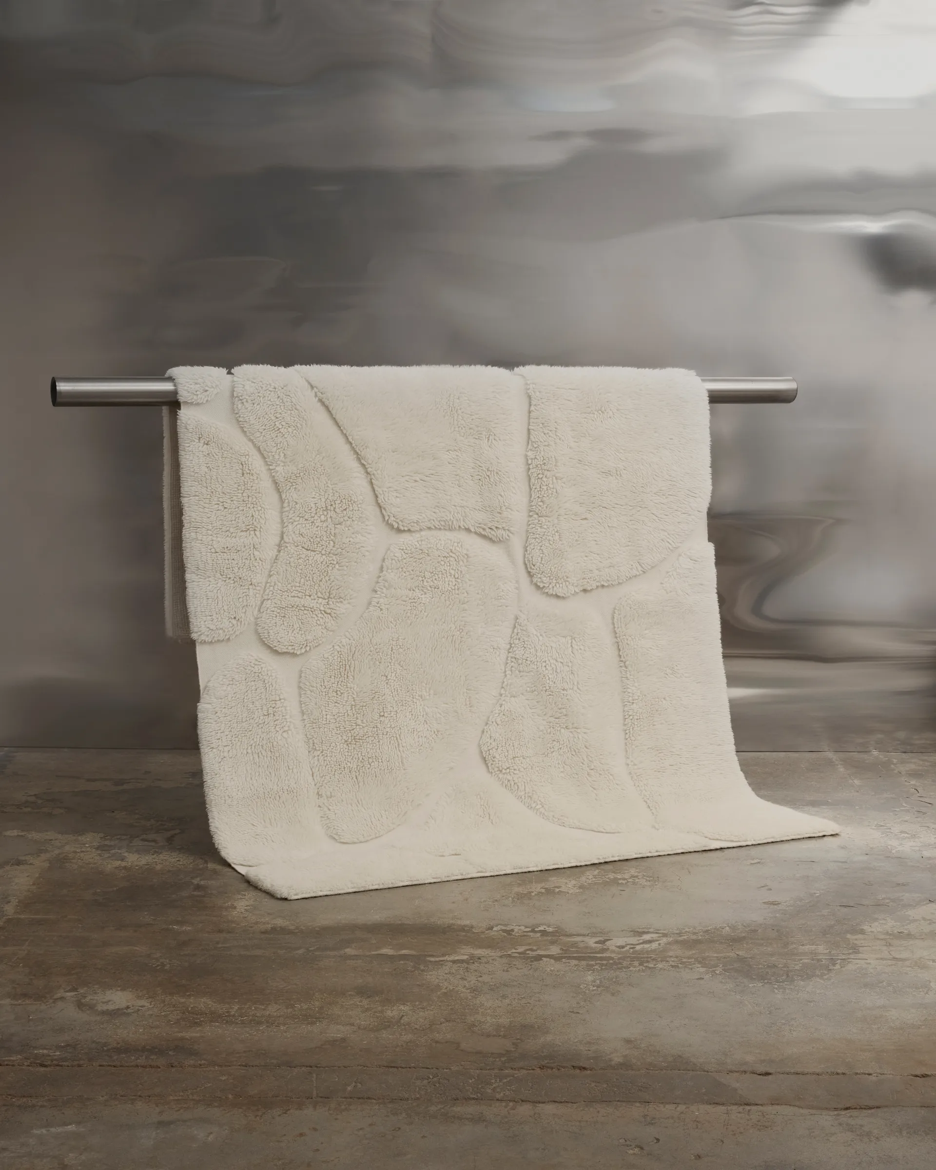 Kullin wool carpet 250x350 cm, Offwhite Tinted
