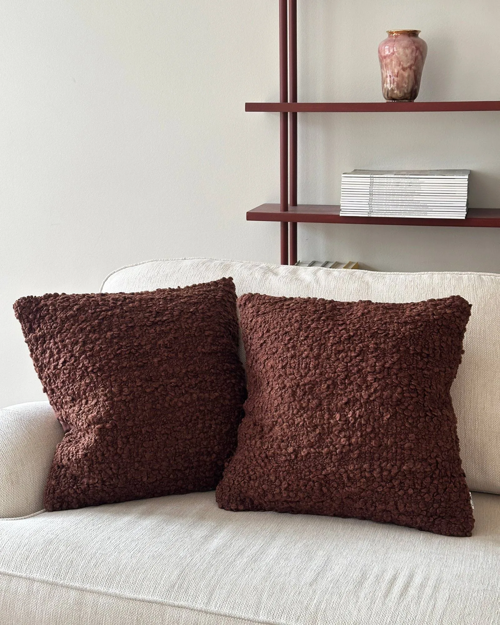 Levantin cushion, Brown, 45x45 cm Tinted